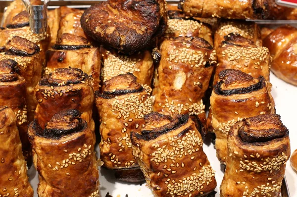 Bollos Pasteles Vacaciones Israel Para Fiesta Hanukkah — Foto de Stock