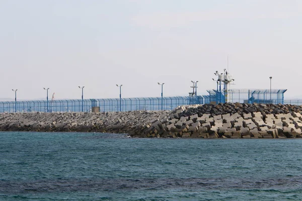 Une Clôture Est Une Structure Qui Sert Enfermer Marquer Frontière — Photo