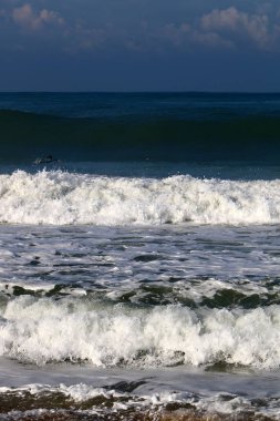 Akdeniz'de İsrail devletinin kuzey kıyısında 