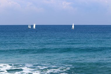 Akdeniz'de İsrail devletinin kuzey kıyısında 