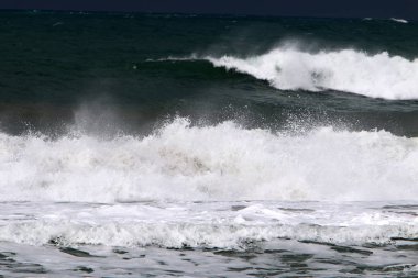 Akdeniz'de İsrail devletinin kuzey kıyısında 