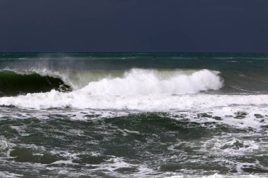 Akdeniz'de İsrail devletinin kuzey kıyısında 