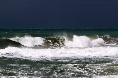 Akdeniz'de İsrail devletinin kuzey kıyısında 