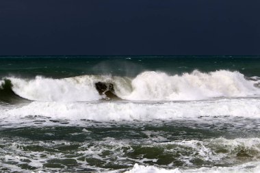 Akdeniz'de İsrail devletinin kuzey kıyısında 
