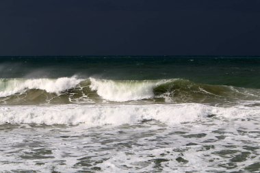 Akdeniz'de İsrail devletinin kuzey kıyısında 