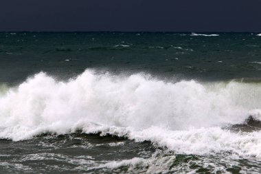 Akdeniz'de İsrail devletinin kuzey kıyısında 