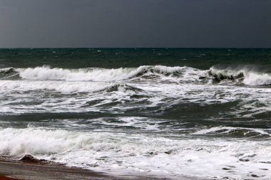 Akdeniz'de İsrail devletinin kuzey kıyısında 