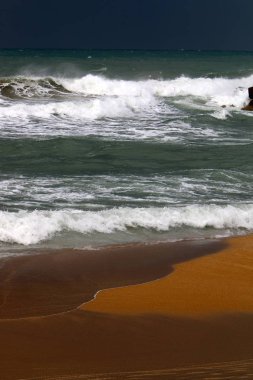 Akdeniz'de İsrail devletinin kuzey kıyısında 