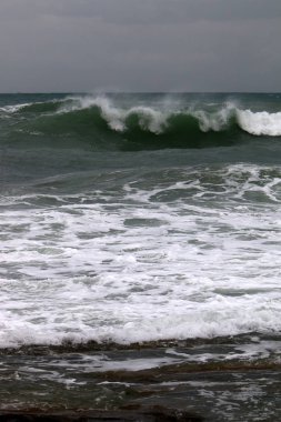 Akdeniz'de İsrail devletinin kuzey kıyısında 