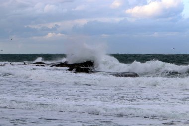 Akdeniz'de İsrail devletinin kuzey kıyısında 