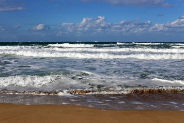 Akdeniz'de İsrail devletinin kuzey kıyısında 