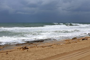 Akdeniz'de İsrail devletinin kuzey kıyısında 