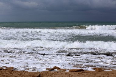 Akdeniz'de İsrail devletinin kuzey kıyısında 