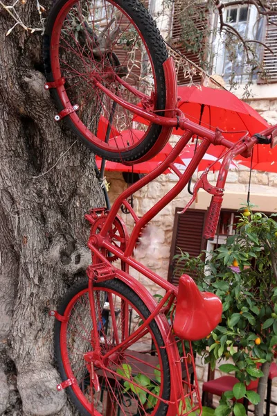 Bicicleta Vehículo Ruedas Puesto Movimiento Por Fuerza Muscular Humana Través — Foto de Stock