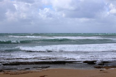 Akdeniz'de İsrail devletinin kuzey kıyısında 