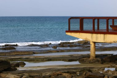 Akdeniz'de İsrail devletinin kuzey kıyısında 
