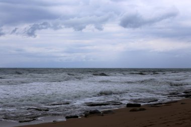 Akdeniz'de İsrail devletinin kuzey kıyısında 