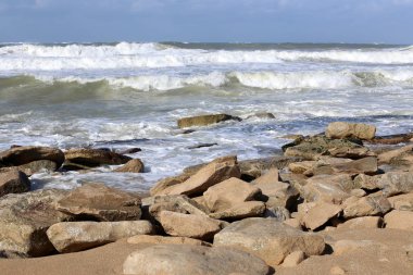 Akdeniz'de İsrail devletinin kuzey kıyısında 