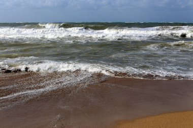 Akdeniz'de İsrail devletinin kuzey kıyısında 