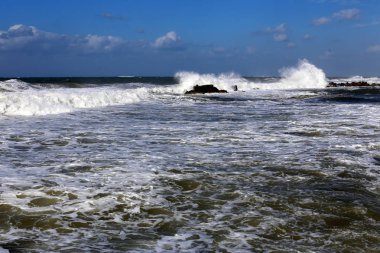 Akdeniz'de İsrail devletinin kuzey kıyısında 