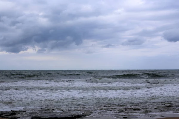 Costa Del Mar Mediterraneo Nel Nord Dello Stato Israele — Foto Stock