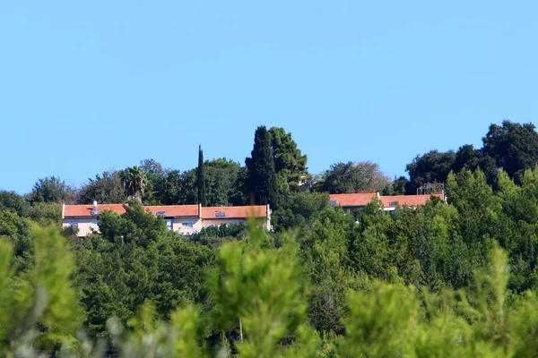 Paisaje Una Pequeña Ciudad Norte Israel — Foto de Stock