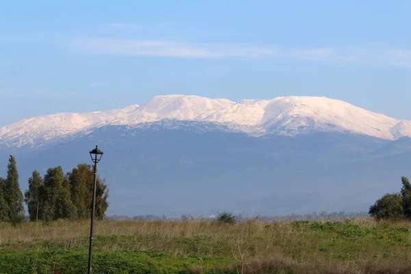 Monte Hermón Montaña Más Alta Israel Único Lugar Donde Puede —  Fotos de Stock