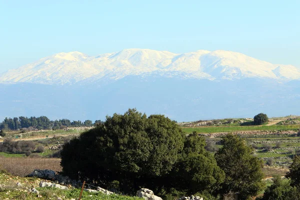 Mount Hermon Highest Mountain Israel Only Place You Can Practice — Stock Photo, Image
