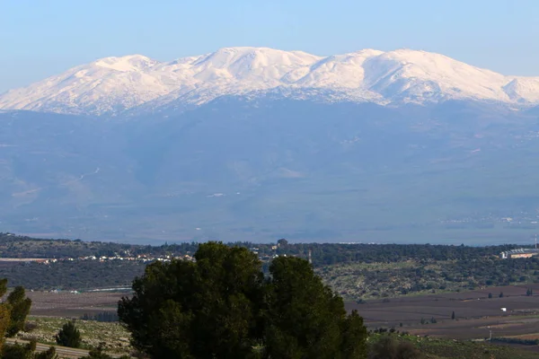 Monte Hermón Montaña Más Alta Israel Único Lugar Donde Puede —  Fotos de Stock