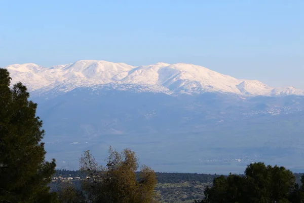 Monte Hermón Montaña Más Alta Israel Único Lugar Donde Puede —  Fotos de Stock