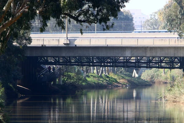 Stadtpark Tel Aviv Ufer Des Yarkon — Stockfoto