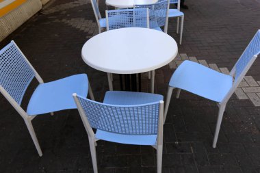 deniz kıyısı açık Park'ta dinlenme maliyetleri için sandalye 