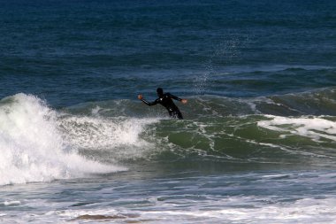 Kuzey İsrail Akdeniz'de fırtınası 