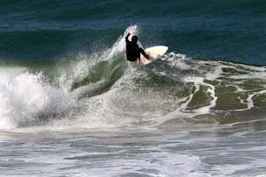 Kuzey İsrail Akdeniz'de fırtınası 