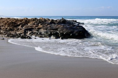 İsrail devleti topraklarının Akdeniz'de Sahili 