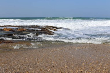 İsrail devleti topraklarının Akdeniz'de Sahili 