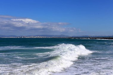 İsrail devleti topraklarının Akdeniz'de Sahili 