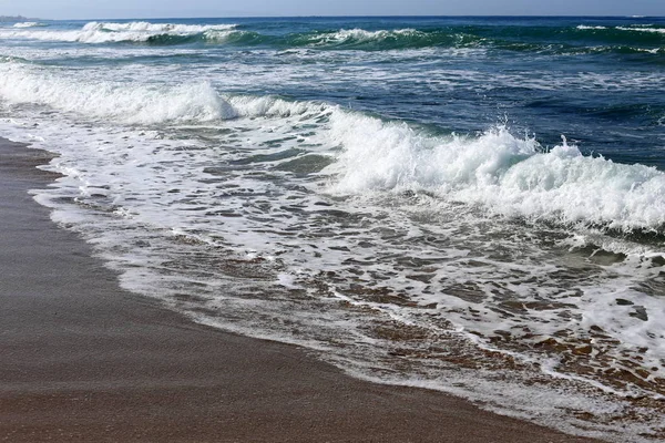 Costa Del Mar Mediterraneo Nel Territorio Dello Stato Israele — Foto Stock