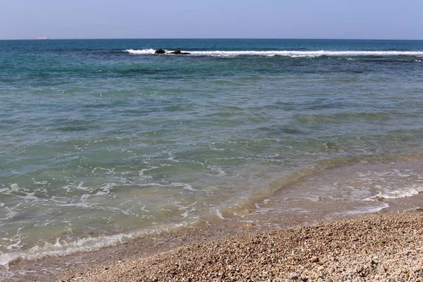 Узбережжя Середземного Моря Території Держави Ізраїль — стокове фото