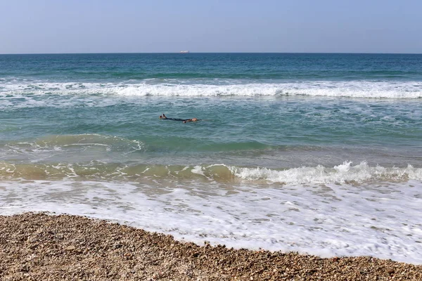 Kusten Medelhavet Staten Israels Territorium — Stockfoto