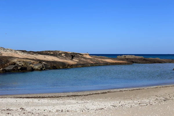 Littoral Mer Méditerranée Sur Territoire État Israël — Photo