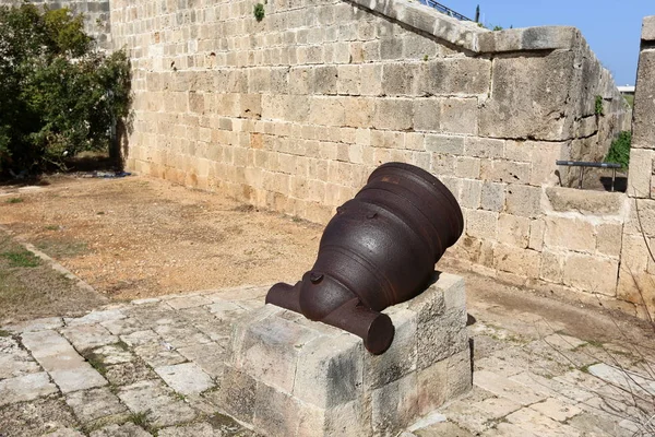 Nuclear Cannon Old Fortress Acre Protecting City Napoleon — Stock Photo, Image