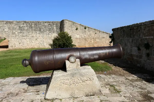 Ядерная Пушка Старой Крепости Акко Защищает Город Наполеона — стоковое фото