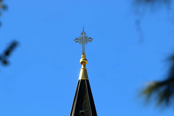 俄罗斯教堂在特拉维夫为正义的塔比萨的荣誉 — 图库照片