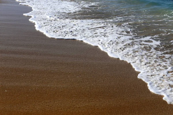 Kleur Van Het Zeewater Het Middellandse Zeegebied — Stockfoto