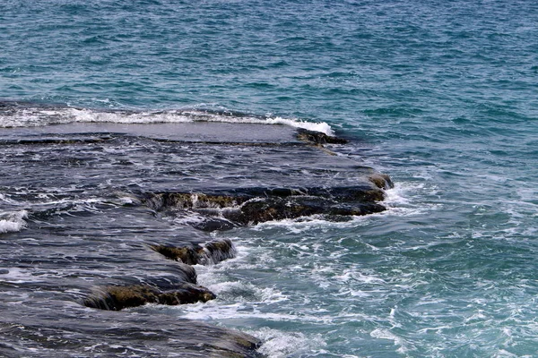 Färgen Havet Bevattnar Medelhavet — Stockfoto