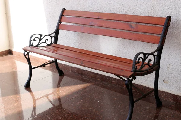 Banc Dresse Dans Parc Ouvert Israël — Photo