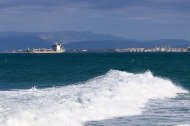 Gemi stand içinde Hayfa İsrail akın 
