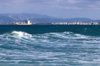 Gemi stand içinde Hayfa İsrail akın 