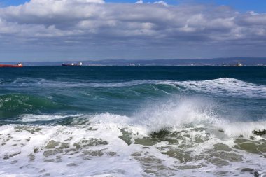 Gemi stand içinde Hayfa İsrail akın 